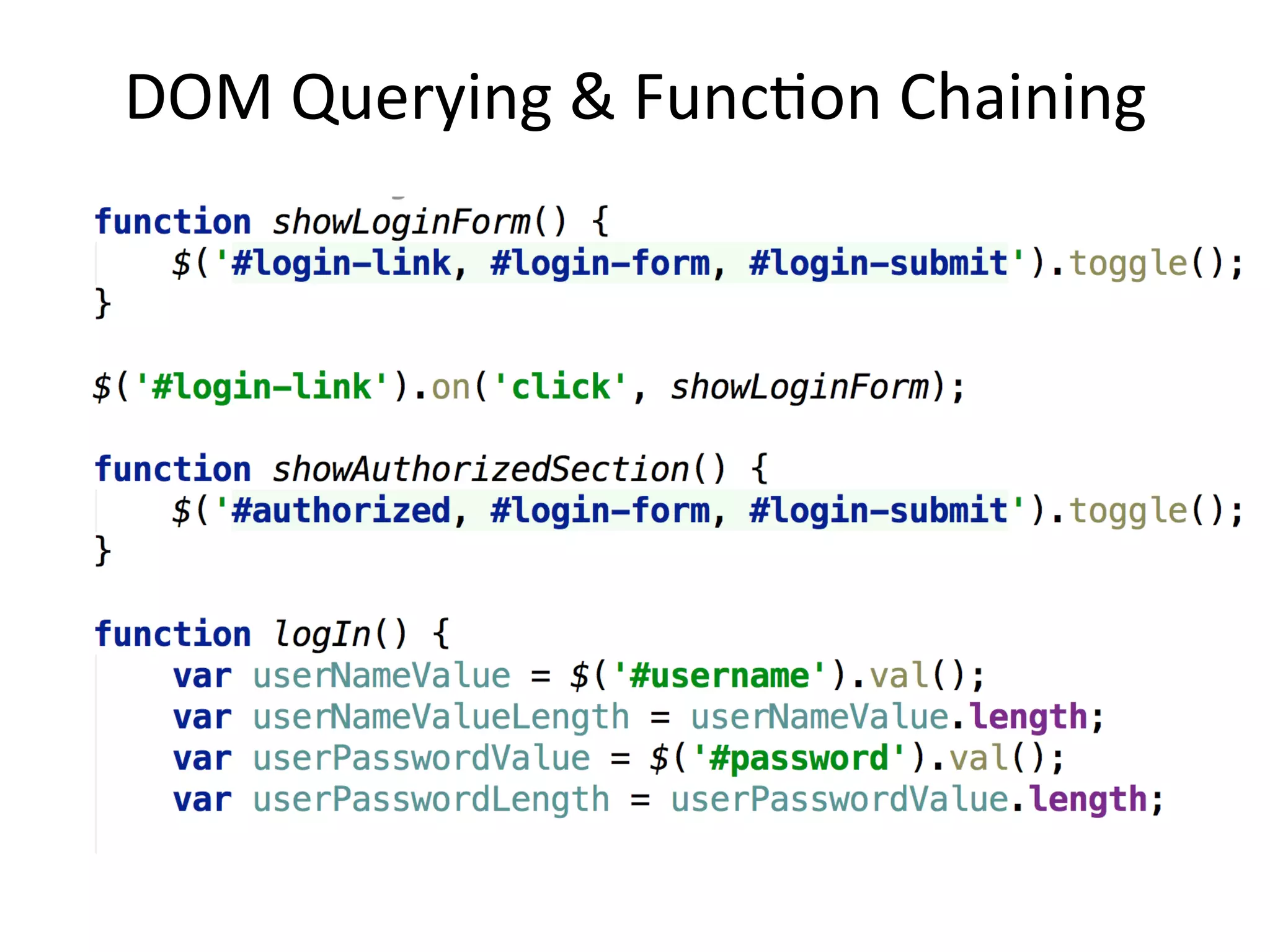 V3:	
  Demo	
  with	
  jQuery	
  
 