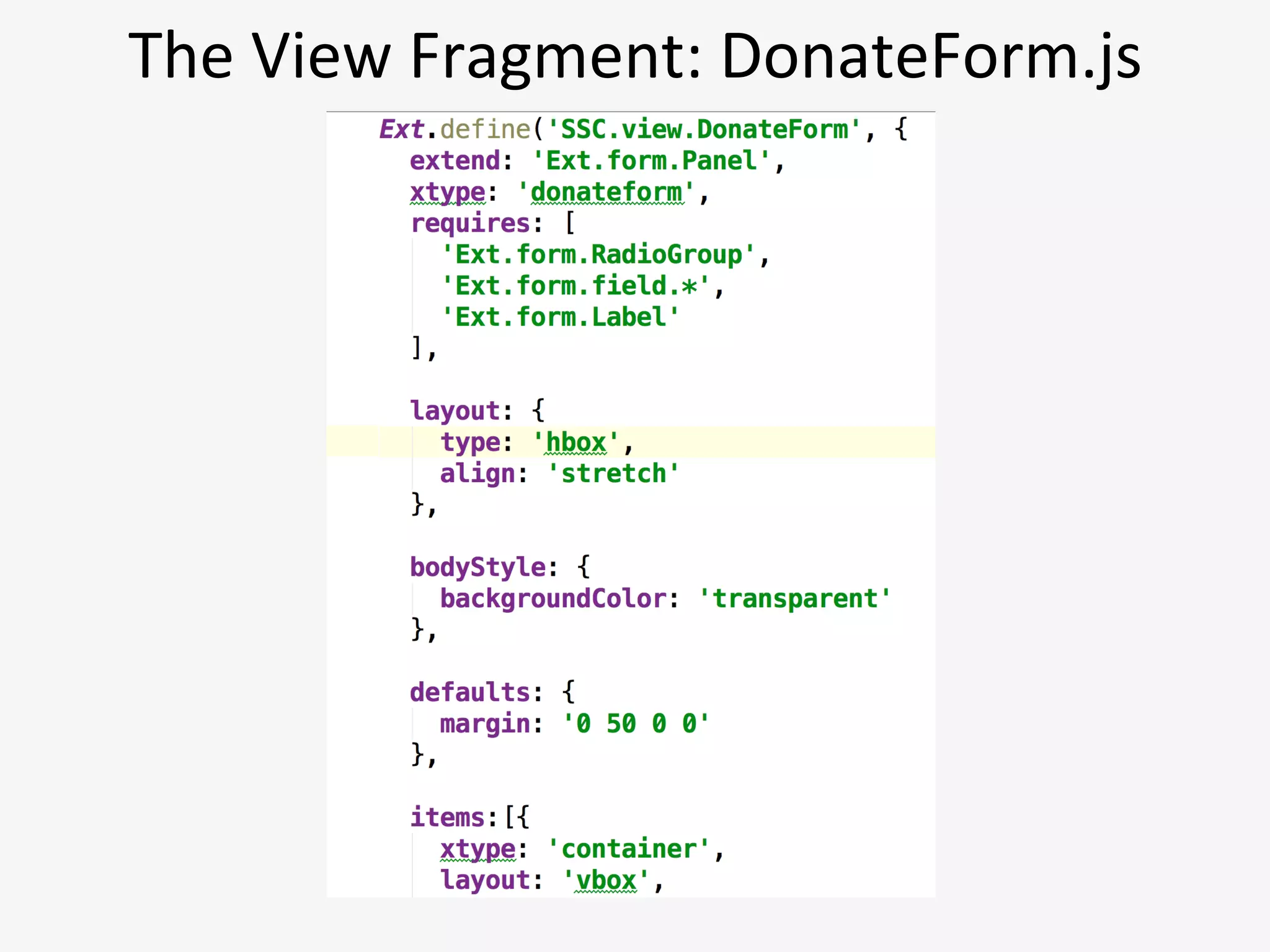 V5:	
  Modularizing	
  UI	
  
•  Large	
  apps	
  should	
  be	
  modularized	
  to	
  avoid	
  loading	
  all	
  code	
  at	
  once.	
  
•  Mul?ple	
  <script> tags	
  may	
  depend	
  on	
  each	
  other	
  and	
  have	
  to	
  
be	
  loaded	
  in	
  certain	
  order.	
  
•  Need	
  to	
  be	
  able	
  to	
  specify	
  dependencies	
  between	
  the	
  modules.	
  
Need	
  to	
  avoid	
  pollu?ng	
  global	
  scope	
  and	
  name	
  conﬂicts.	
  	
  
Manually	
  wri?ng	
  Modules	
  doesn’t	
  solve	
  these	
  issues.	
  
•  Today:	
  CommonJS	
  and	
  Async	
  Module	
  Deﬁni?on	
  (AMD)	
  specs	
  
•  Tomorrow:	
  ECMAScript	
  6	
  spec	
  (a.k.a.	
  Harmony)	
  deﬁnes	
  modules.	
  
 