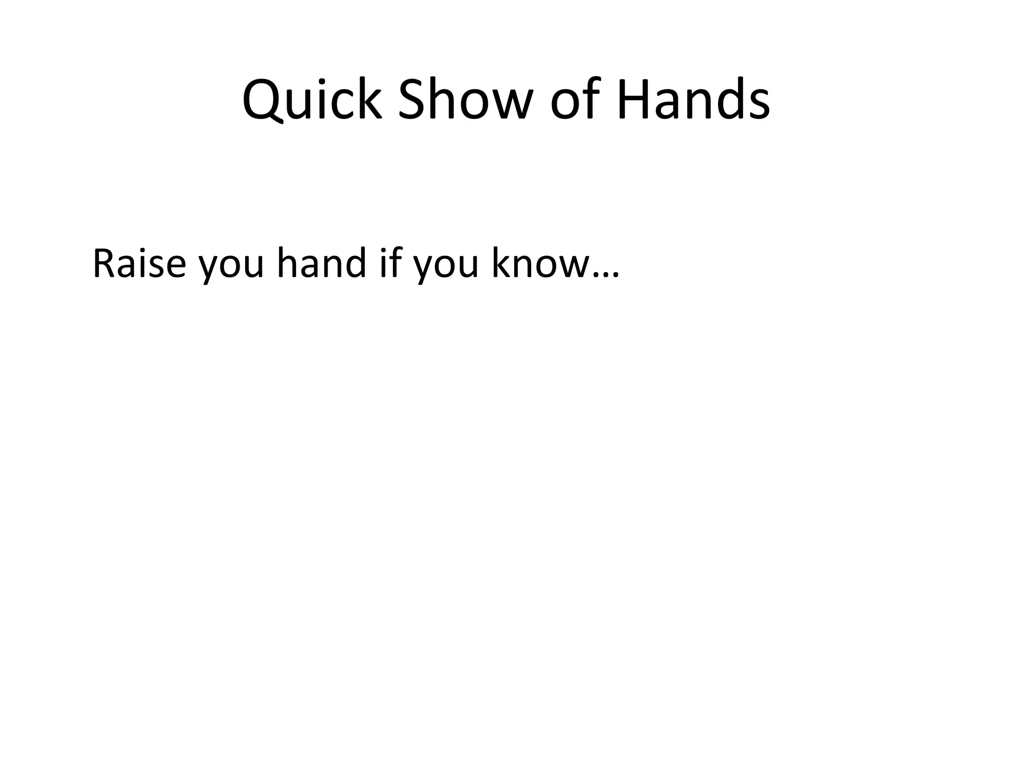 We’ll	
  Review	
  7	
  Versions	
  of	
  the	
  UI	
  of	
  this	
  Single	
  Page	
  Applica?on	
  
SPA:	
  One	
  Web	
  page,	
  AJAX	
  calls	
  bring	
  the	
  data	
  as	
  needed,	
  CSS	
  hides/shows	
  HTML	
  elements	
  
 