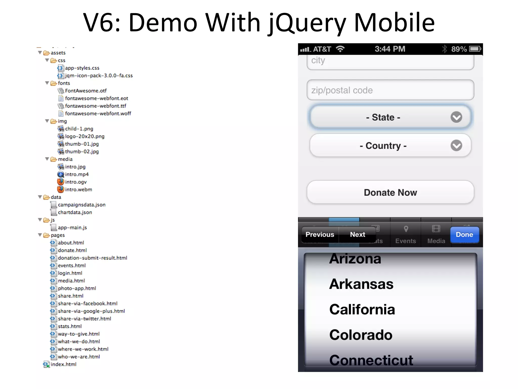 The	
  Landing	
  Page	
  
 