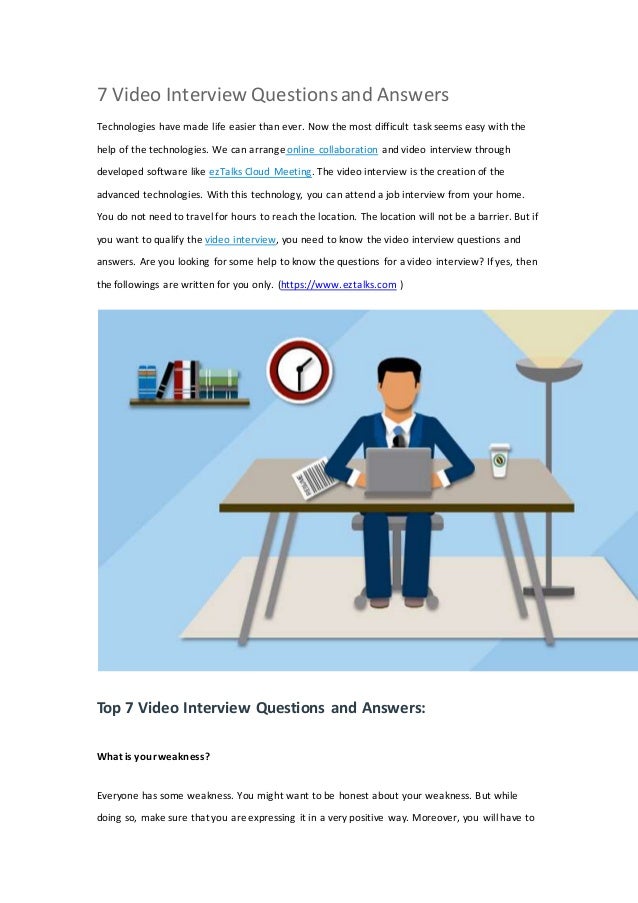 Top 10 Video Interview Questions And Answers – AVXVI