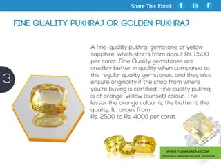 Pukhraj stone types clearance
