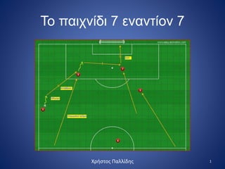 Το παιχνίδι 7 εναντίον 7
1Χρήστος Παλλίδης
 