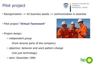 Knowing the Drill: Virtual Teamwork at BP | PPT