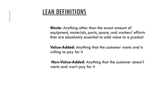 Seven wastes of lean operations management | PPT
