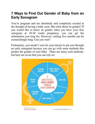 7 ways to find out gender of baby from an early sonogram! | PDF ...