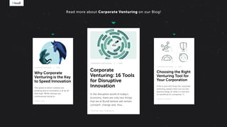 Read more about Corporate Venturing on our Blog!
 