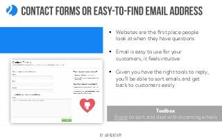 § Quick for your customer to fill in and 
short for you to go through 
§ Adds a fun aspect to your app or 
website 
The ...