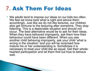 7 ways to teach your child good manners | PPT