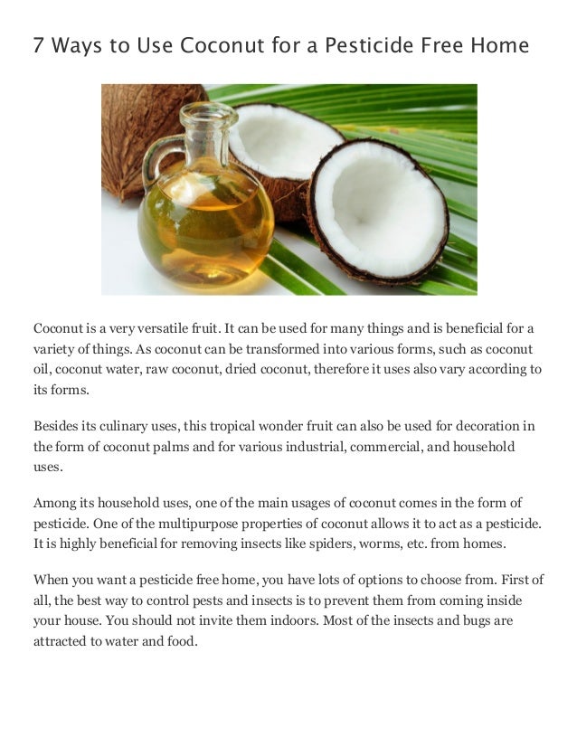 What is coconut oil used for?