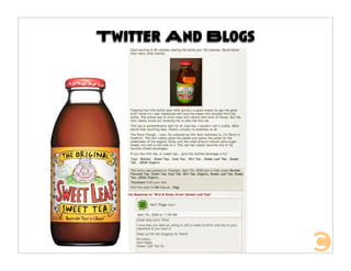 Twitter And Blogs
 