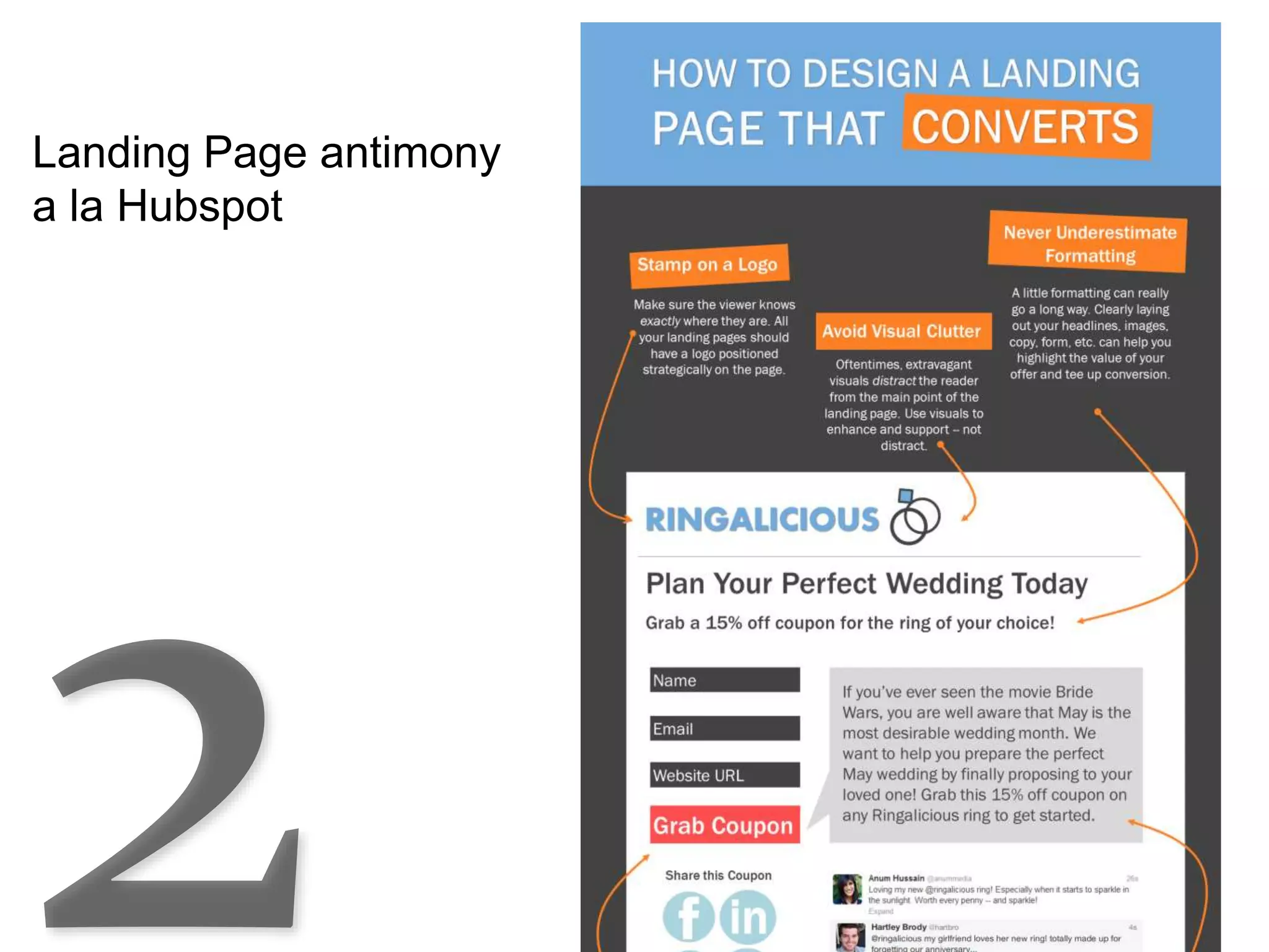 Landing Page antimony
a la Hubspot
 