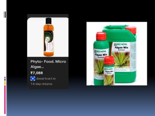 MICROALGAL BIOFERTILIZER AND IT'S TYPES.