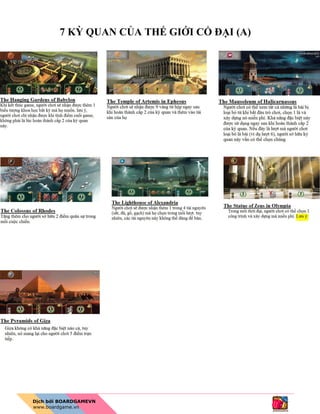 7 KỲ QUAN CỦA THẾ GIỚI CỔ ĐẠI (A)
 