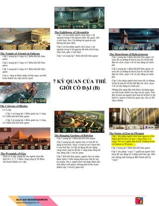 7 KỲ QUAN CỦA THẾ
GIỚI CỔ ĐẠI (B)
 