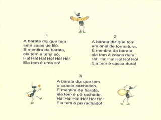 A mentira da barata livro