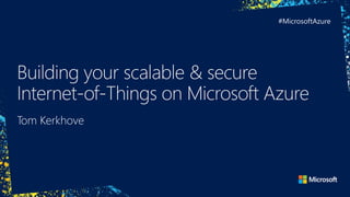 25 BILLION
Connected “things”
will be in use by 2020
Gartner
$7.2 TRILLION
worldwide market for IoT solutions
by 2020
IDC:...