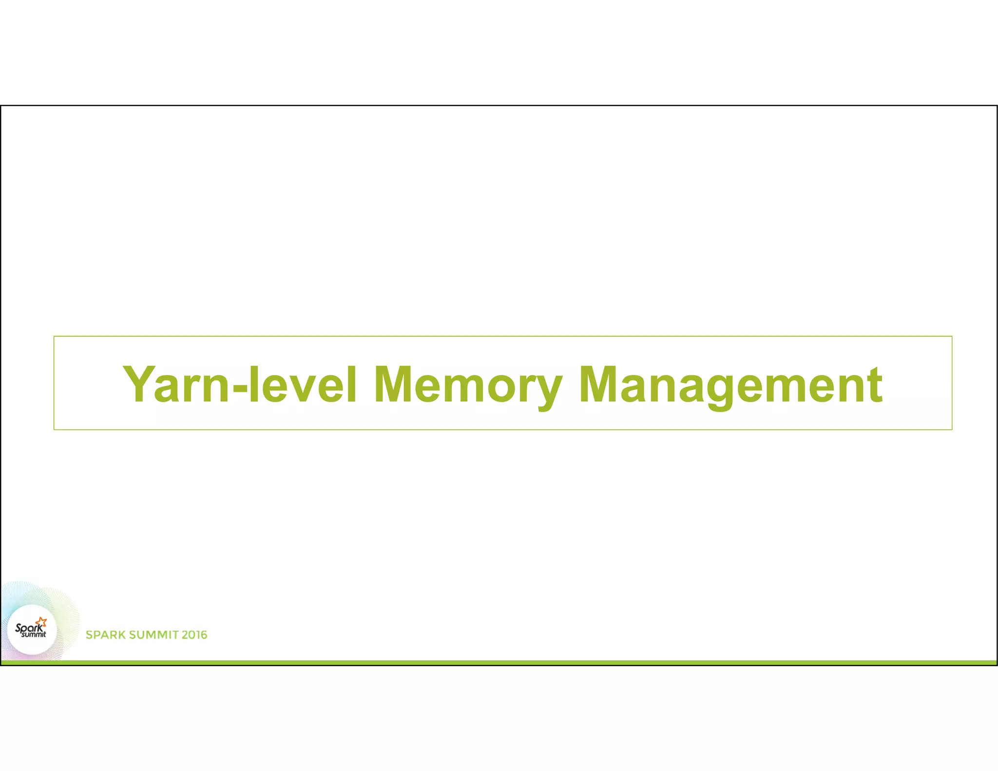Yarn-level Memory Management
 