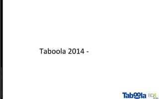 Copyright©2016	The	Nielsen	Company.	Conﬁden4al	and	Proprietary.	
Taboola	2014	-	
 