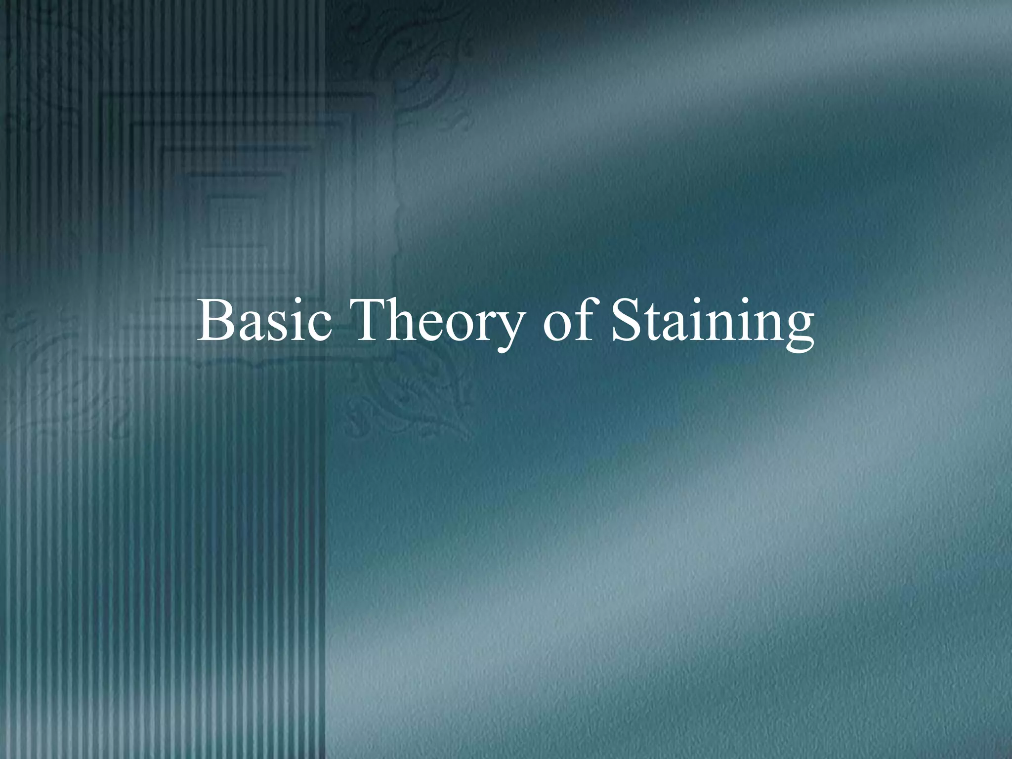 Basic Theory of Staining
 