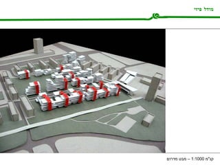 מודל פיזי קנ " מ  1:1000 –  מבט מדרום 
