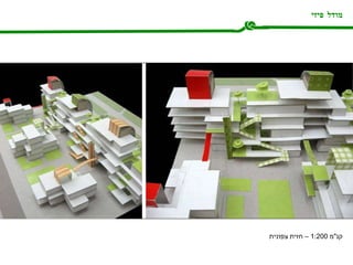 מודל פיזי קנ " מ  1:200 –  חזית צפונית  