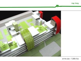 מודל פיזי קנ " מ  1:200 –  מבט מדרום 