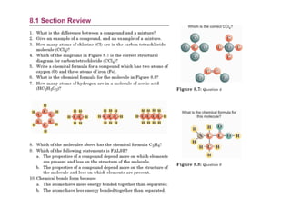 Molecules and Compounds