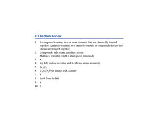 Molecules and Compounds