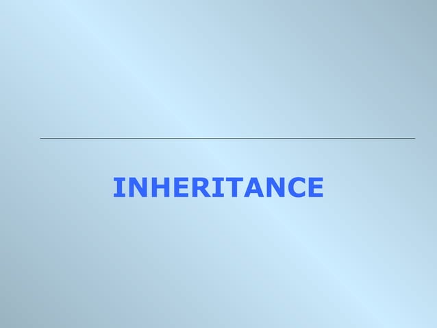 Inheritance & Polymorphism - 1 | PPT