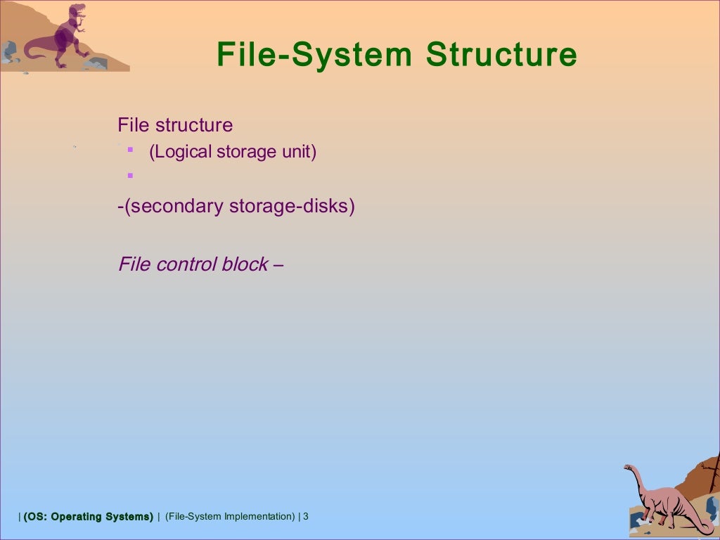8 1 os File System Implementation
