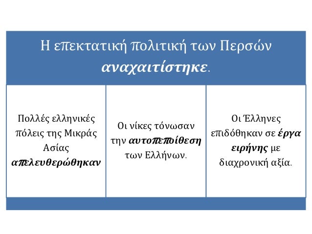 8. Η οριστική απομάκρυνση του περσικού κινδύνου