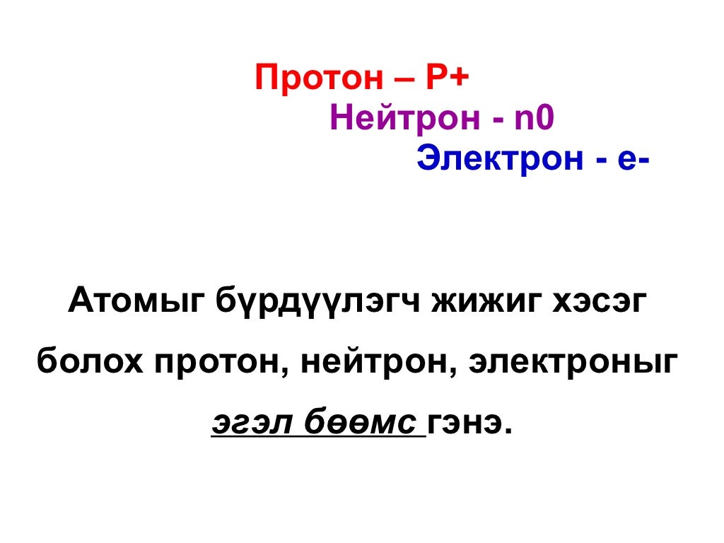 атомын бүтэц 8 анги