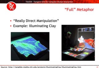 Tangible Technology Tools Examples Tangible Interfaces | PPT