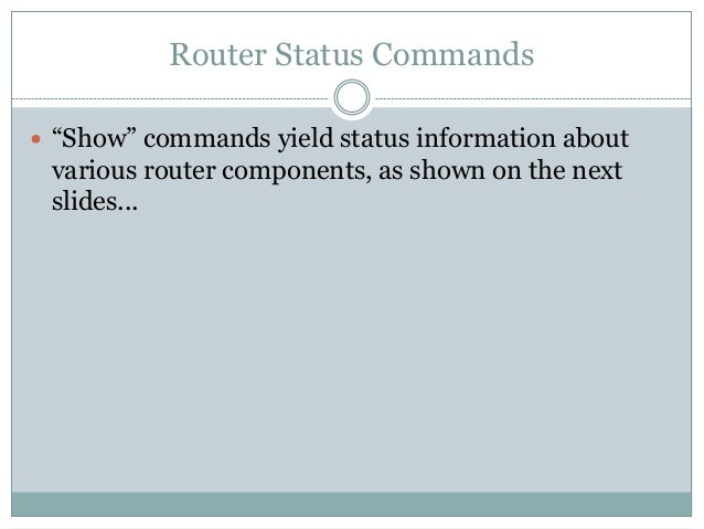 Lab-1 (components of a Router) – Rahul Gupta