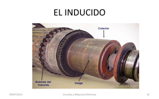 EL INDUCIDO
09/07/2013 Circuitos y Máquinas Eléctricas 16
 