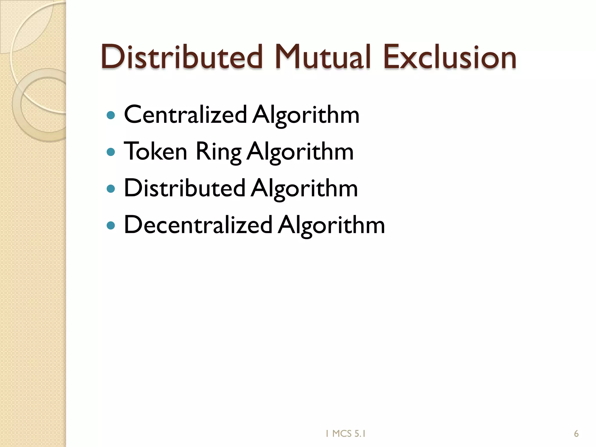 8. mutual exclusion in Distributed Operating Systems | PDF
