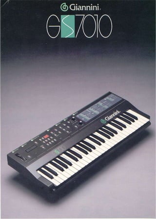 Catálogo Giannini Sintetizador 1980 (GS7010)