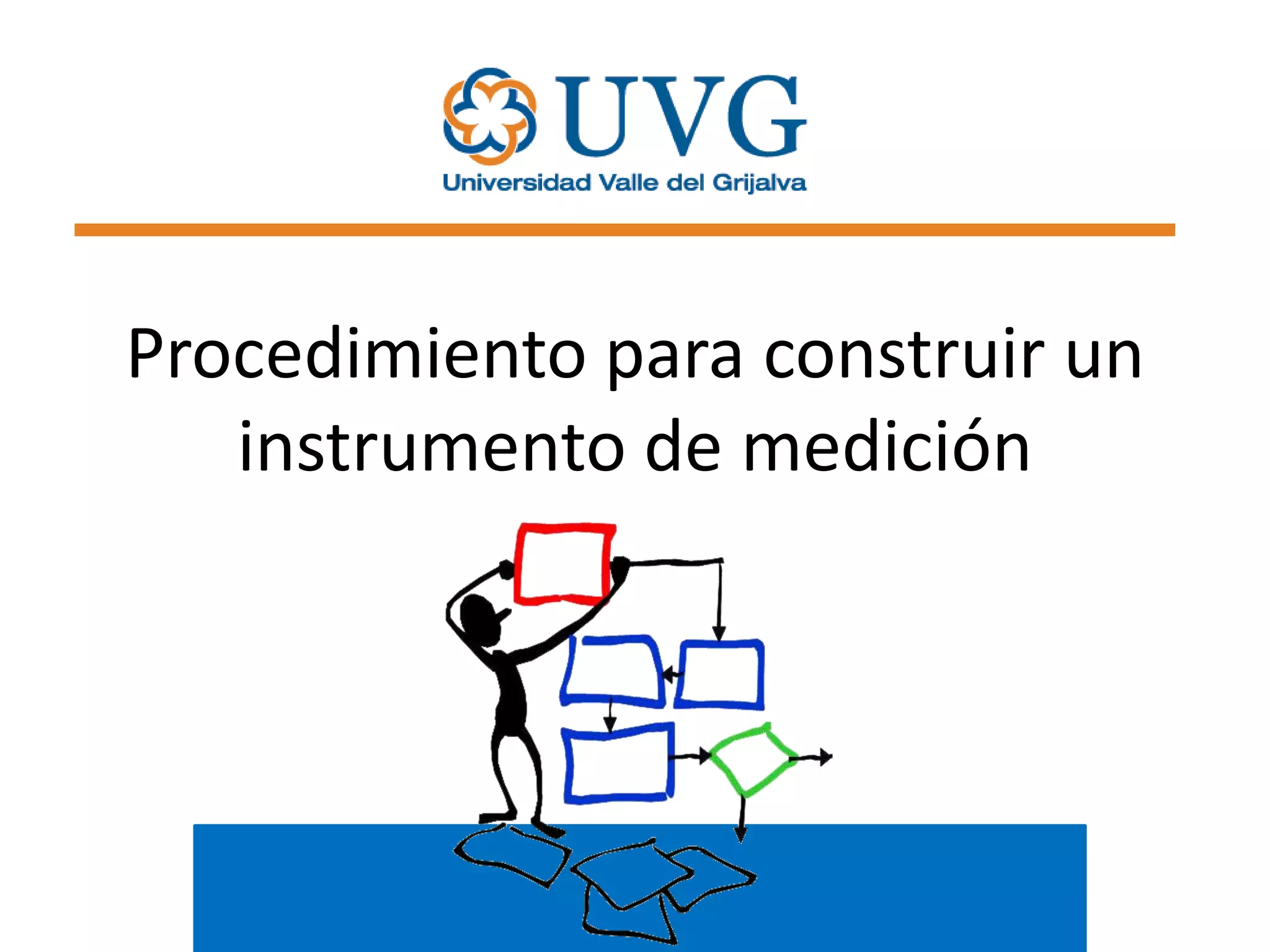 Procedimiento para construir un
instrumento de medición

 