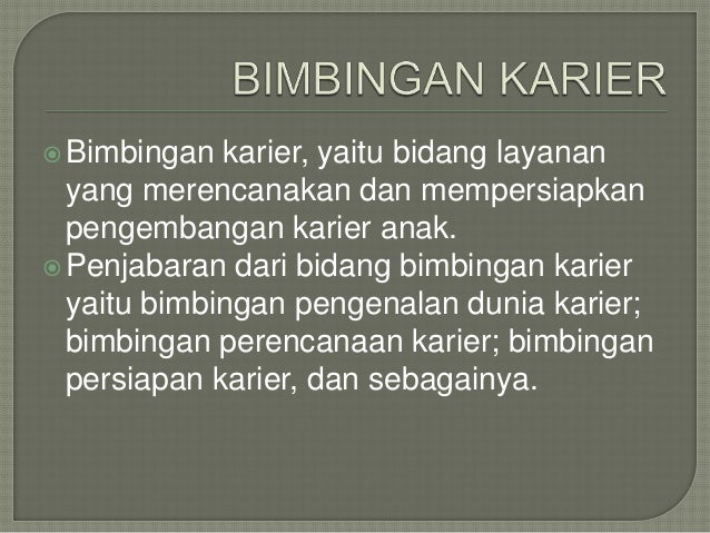 8 Program Bimbingan Dan Konseling Di Sekolah