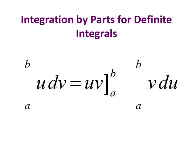 8 2 Integration By Parts