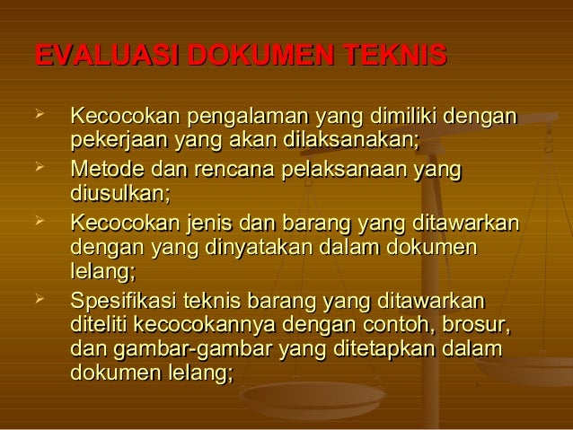 jaminan pengadaan barang pelaksanaan tata penawaran cara 8. evaluasi jaminan pengadaan barang pelaksanaan tata penawaran cara 8. evaluasi