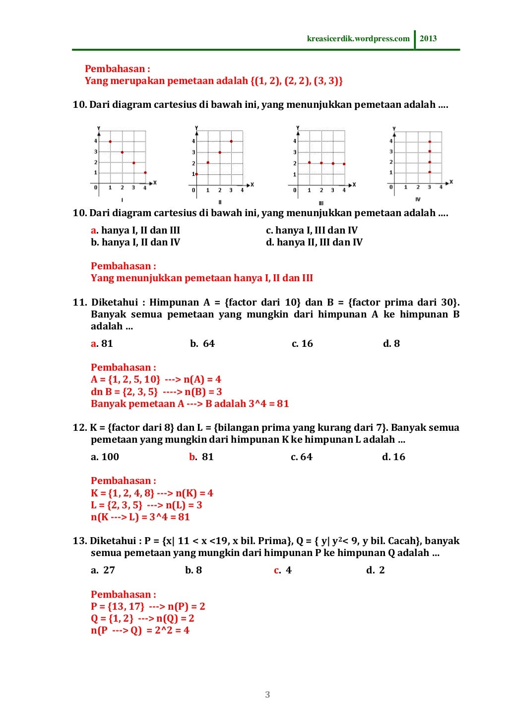 Kumpulan Soal Statistika Kelas 8 Dan Pembahasan (8.3.1