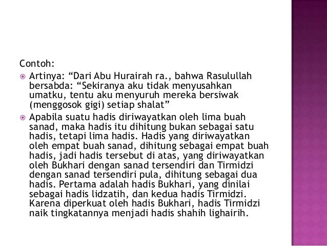 8. hadits shahih syarat dan macam macam