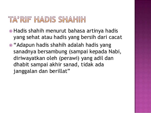 8 Hadits Shahih Syarat Dan Macam Macam