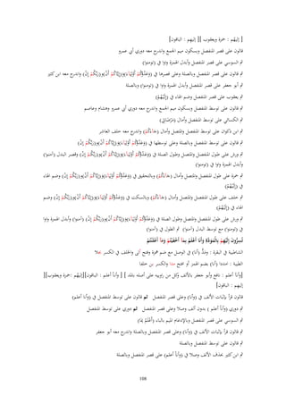 ‫ِ‬
‫[ إليهم : ضبزة ويعقوب ][ إليهم : الباقوف]‬
‫ُ‬

‫قالوف على قصر اؼبنفصل وبسكوف ميم اعبمع و ج معو دوري أيب عمرو‬
‫اندر‬
‫ٍب السوسي على قصر اؼبنفصل وأبدؿ اؽبمزة واوا ُب (تومنوا)‬

‫ٍب قالوف على قصر اؼبنفصل وبالصلة وعلى قصرىا ُب (وعد َّكم أَولِيَآءَ)و(إِيَّاكم أَف)و(ربّْكم إِف) و ج معو ابن كثًن‬
‫َ َ ُ وُ ْ ْ َ ُ ْ ْ َ ُ ْ ْ اندر‬

‫ٍب أبو جعفر على قصر اؼبنفصل وأبدؿ اؽبمزة واوا ُب (تومنوا) وبالصلة‬
‫ٍب يعقوب على قصر اؼبنفصل وضم اؽباء ُب (إِلَْيػهم)‬
‫ُْ‬

‫ٍب قالوف على توسط اؼبنفصل وبسكوف ميم اعبمع و ج معو دوري أيب عمرو وىشاـ وعاصم‬
‫اندر‬
‫َ َِ‬
‫ٍب الكسائي على توسط اؼبنفصل وأماؿ (م ْرضاٌب)‬

‫ٍب ابن ذكواف على توسط اؼبنفصل واؼبتصل وأماؿ (جآءَكم) و ج معو خلف العاشر‬
‫َ ُ ْ اندر‬
‫ٍب قالوف على توسط اؼبنفصل وبالصلة وعلى توسطها ُب (وعد َّكم أَولِيَآءَ)و(إِيَّاكم أَف)و(ربّْكم إِف)‬
‫َ َ ُ وُ ْ ْ َ ُ ْ ْ َ ُ ْ ْ‬
‫ٍب ورش علػػى طػػوؿ اؼبنفصػػل واؼبتصػػل وطػػوؿ الصػػلة ُب (وعػػد َّكم أَولِيَػآءَ)و(إِيػَّػاكم أَف)و(ربّْكػم إِف) وقصػػر البػػدؿ (آمنػوا)‬
‫َ َ ُ وُ ْ ْ َ ُ ْ ْ َ ُ ْ ْ‬
‫وأبدؿ اؽبمزة واوا ُب (تومنوا)‬
‫ٍب ضبزة على طوؿ اؼبنفصل واؼبتصل وأماؿ (جآءَكم) وبالتحقيق ُب (وعد َّكم أَولِيَآءَ)و(إِيَّاكم أَف)و(ربّْكم إِف) وضم اؽباء‬
‫َ َ ُ وُ ْ ْ َ ُ ْ ْ َ ُ ْ ْ‬
‫َ ُْ‬
‫ُب (إِلَْيػهم)‬
‫ُْ‬
‫ٍب خلػف علػى طػوؿ اؼبنفصػل واؼبتصػل وأمػاؿ (جػآءَكم) وبالسػكت ُب (وعػد َّكم أَولِيَػآءَ)و(إِيَّػاكم أَف)و(ربّْكػم إِف) وضػػم‬
‫َ َ ُ وُ ْ ْ َ ُ ْ ْ َ ُ ْ ْ‬
‫َ ُْ‬
‫اؽباء ُب (إِلَْيػهم)‬
‫ُْ‬
‫ٍب ورش على طوؿ اؼبنفصل واؼبتصل وطوؿ الصلة ُب (وعد َّكم أَولِ‬
‫َ َ ُ وُ ْ ْ يَآءَ)و(إِيَّاكم أَف)و(ربّْكم إِف) (آمنوا) وأبدؿ اؽبمزة واوا‬
‫َ ُْ ْ َ ُْ ْ‬
‫ُب (تومنوا) مع توسط البدؿ (آمنوا) ٍب الطوؿ ُب (آمنوا)‬
‫ِ‬
‫تُسروف إِلَيهم بِالْمو َّةِ وأَنَا أَعلَم بِمآ أَخف ْيتُم ومآ أَعلَْنتُم‬
‫ُّ َ ْ ِ ْ َ َ د َ ْ ُ َ ْ َ ْ َ َ ْ ْ‬
‫َ ُّ‬
‫الشاطبية ُب البقرة : ومد (أنا) ُب الوصل مع ضم نبزة وفتح أتى واػبلف ُب الكسر جبال‬
‫الطيبة : امددا (أنا) بضم اؽبمز أو افتح مدا والكسر بن خلفا‬

‫[وأنآ أعلم : نافع وأبو جعفر باْللف كل من راوييو على أصلو باؼبد ] [ وأنػاْ أعلػم : البػاقوف][إليهم :ضبػزة ويعقػوب][‬
‫و‬
‫ُ‬
‫ِ‬
‫إليهم : الباقوف]‬
‫قالوف قرأ بإثبات اْللف ُب (وأنا) وعلى قصر اؼبنفصل ثم قالوف على توسط اؼبنفصل ُب (وأنا أعلم)‬
‫ٍب دوري (وأناْ أعلم ) بدوف ألف وصال وعلى قصر اؼبنفصل ثم دوري على توسط اؼبنفصل‬
‫ٍب السوسي على قصر اؼبنفصل وباإلدغاـ اؼبيم بالباء (أَعلَم ِدبَا)‬
‫ُْ‬
‫ٍب قالوف قرأ بإثبات اْللف ُب (وأنا) وعلى قصر اؼبنفصل وبالصلة و ج معو أبو جعفر‬
‫اندر‬
‫ٍب قالوف على توسط اؼبنفصل وبالصلة‬
‫ٍب ابن كثًن حبذؼ اْللف وصال ُب (وأناْ أعلم) على قصر اؼبنفصل وبالصلة‬
‫801‬

 