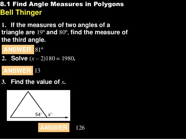 8 1 Find Angle Measures In Polygons