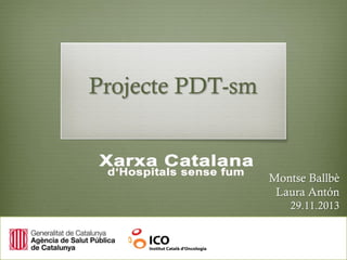 Projecte PDT-sm

Montse Ballbè
Laura Antón
29.11.2013

 
