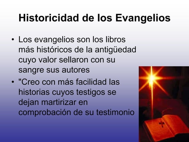 8.g.historicidad de los evangelios PPT