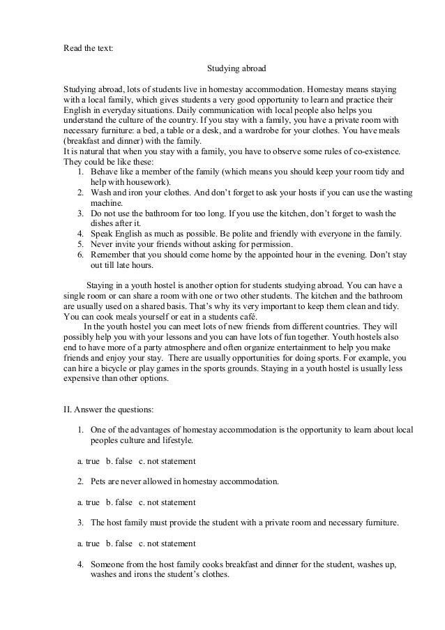 Study abroad reasons essay